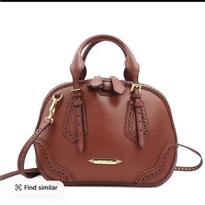 Burberry Brown Leather Shoulder Bag